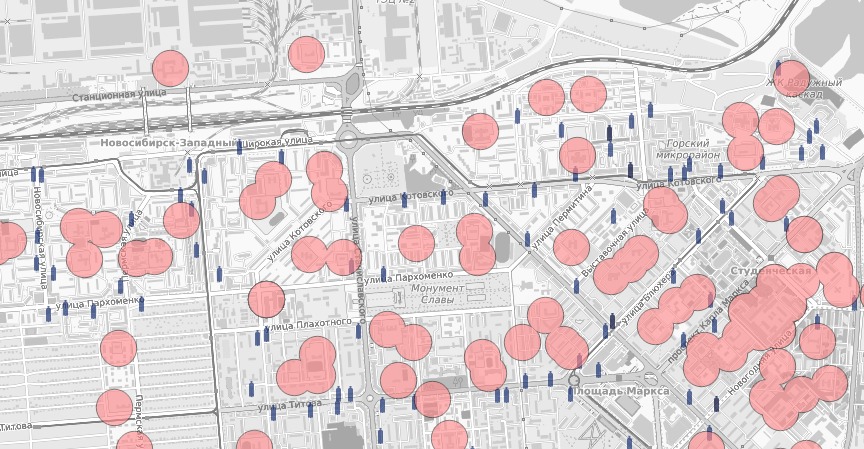 150m buffers around schools and kindergartens, and 